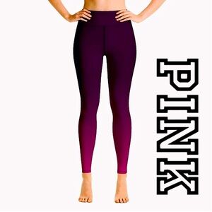 VS PINK Dark Purple Ombre Leggings, Size XS
